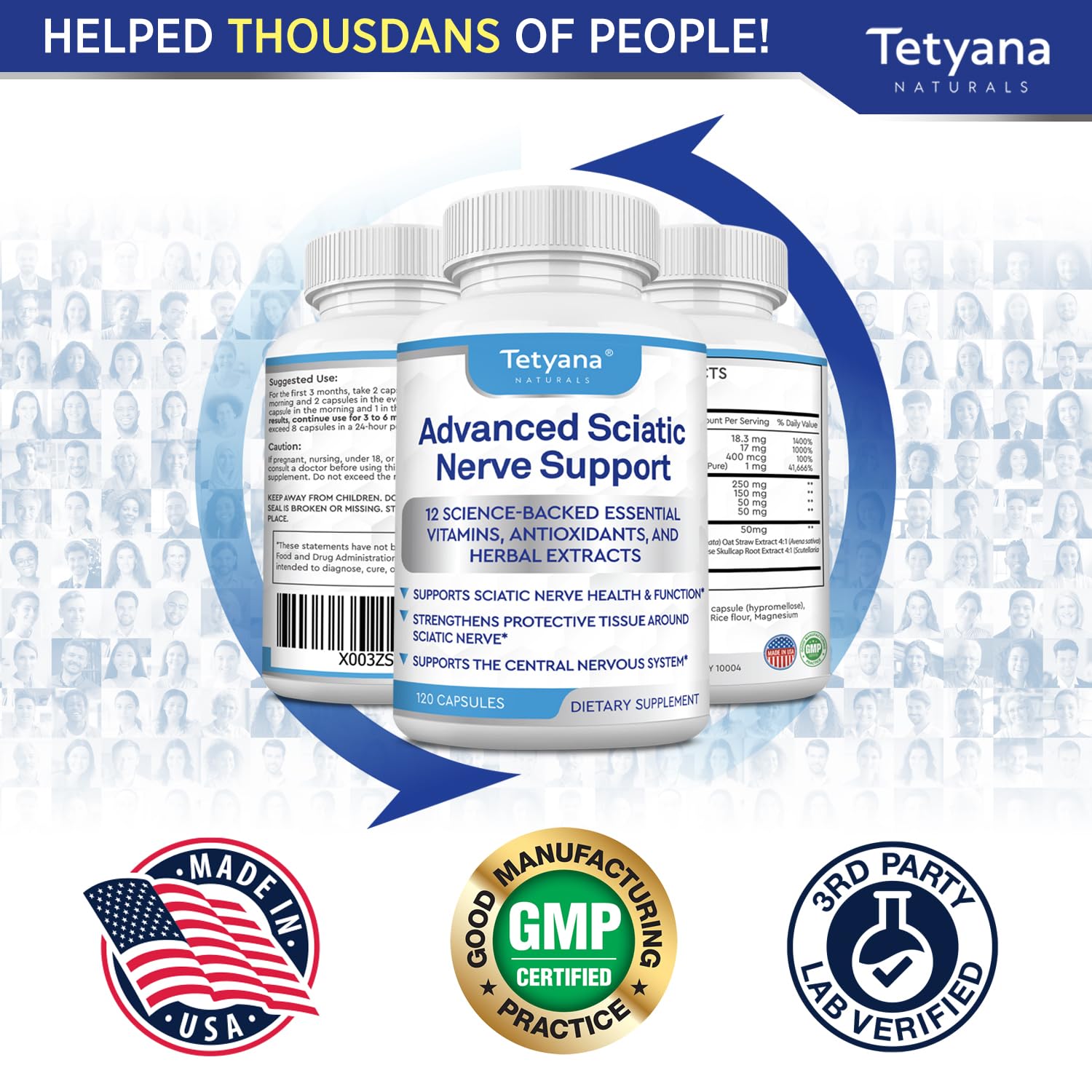 Tetyana naturals certificado de fabricación en USA para respaldo de calidad