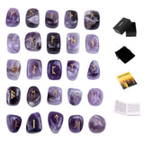 TGS Gems vista frontal del paquete con runas de amatista, elegante para regalo