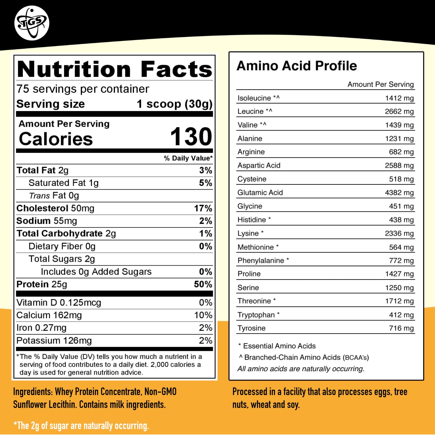 TGS Nutrition polvo textura fina para mezclas sin grumos