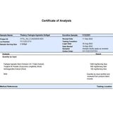 Thalacy etiqueta nutricional en primer plano para ver ingredientes y dosis