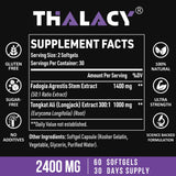 Detalle de softgels Thalacy resaltando textura para fácil ingestión