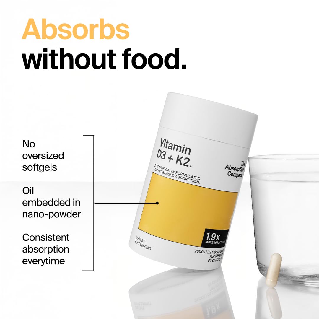 The Absorption Company cápsulas abiertas mostrando aceite nano y aspecto de la fórmula
