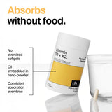 The Absorption Company cápsulas abiertas mostrando aceite nano y aspecto de la fórmula