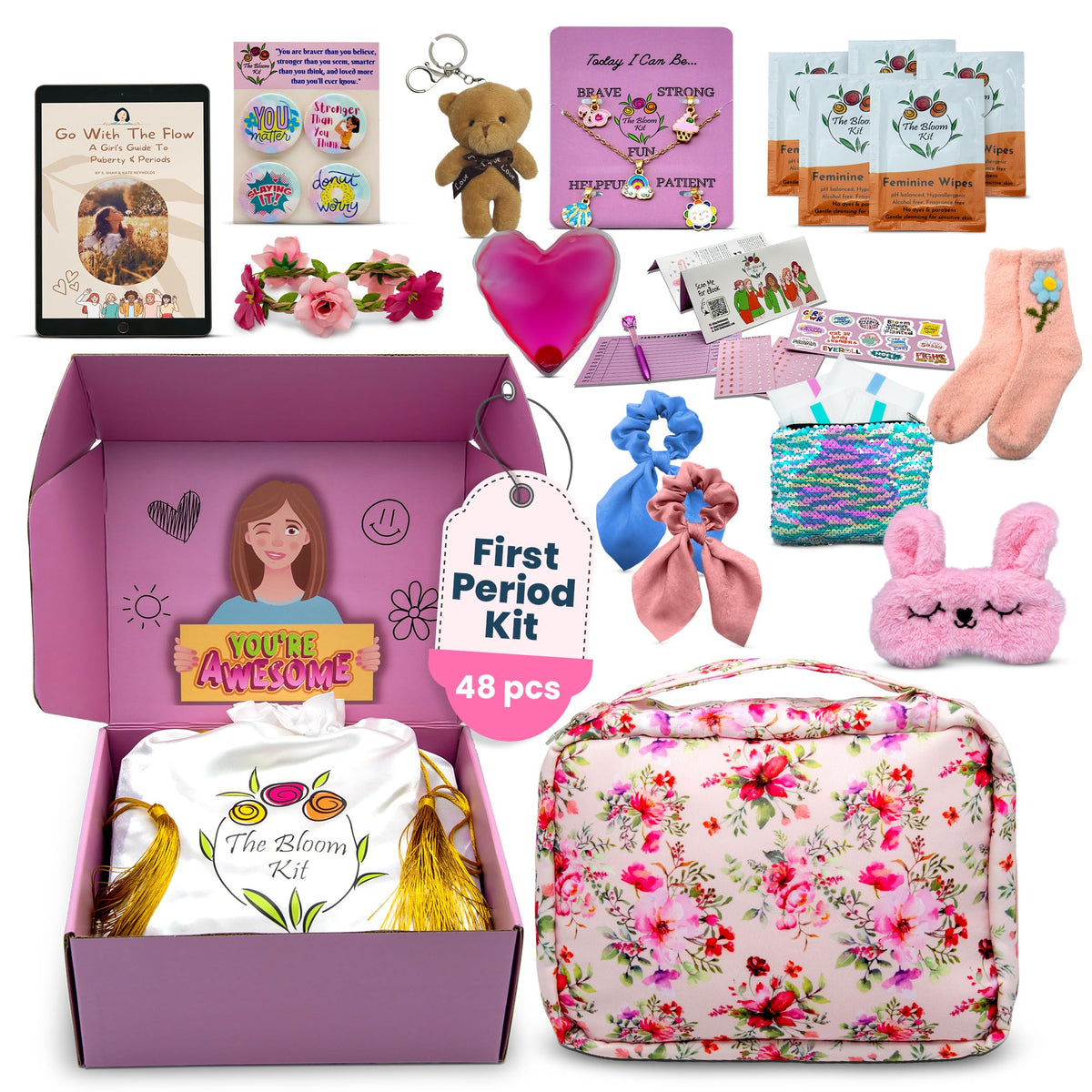 The Bloom empaque frontal kits primera regla, transmite seguridad y preparación