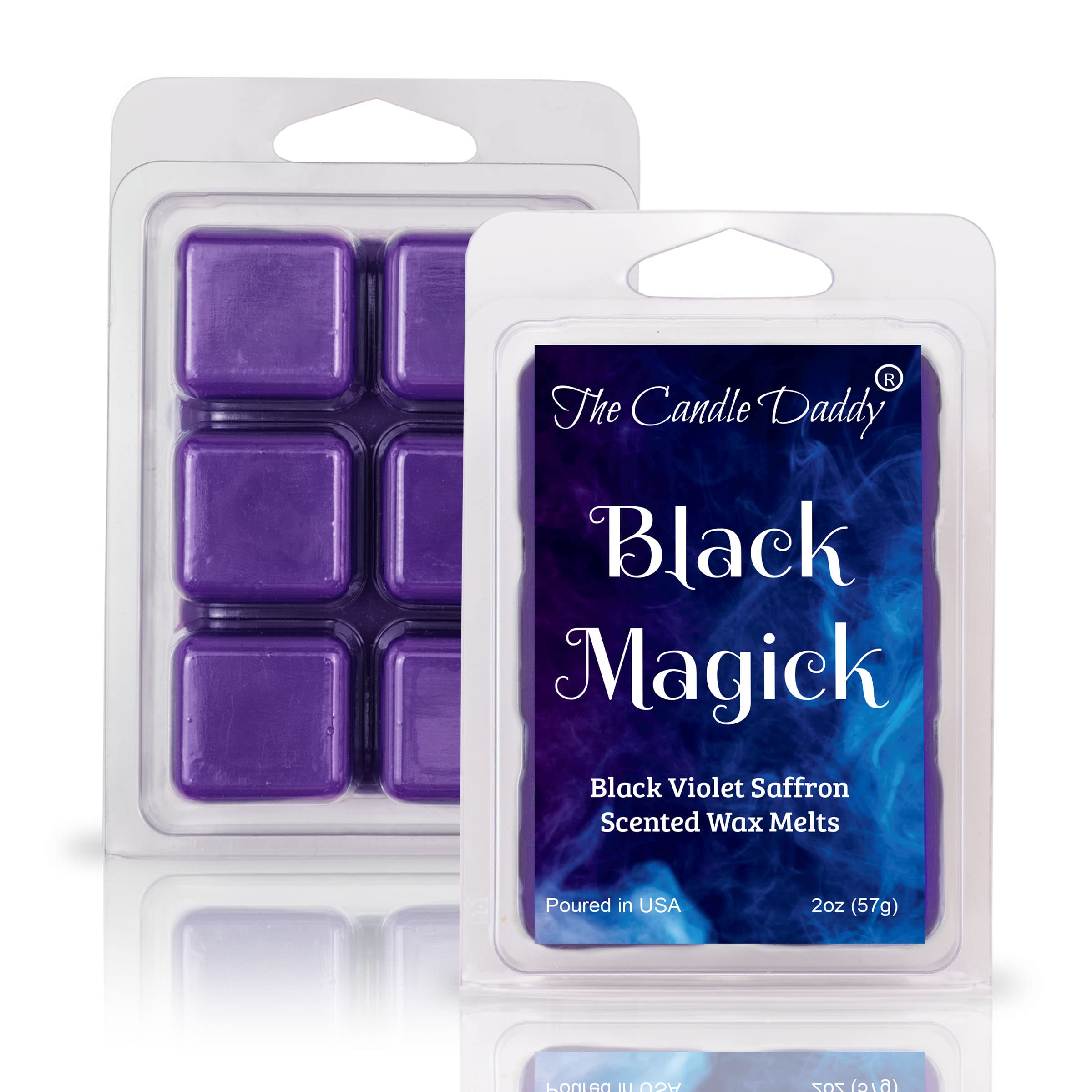 The Candle Daddy cubos junto a una mano para comparar tamaño y control de porciones