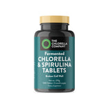 The Chlorella Company empaque frontal limpio mostrando tabletas y etiqueta clara