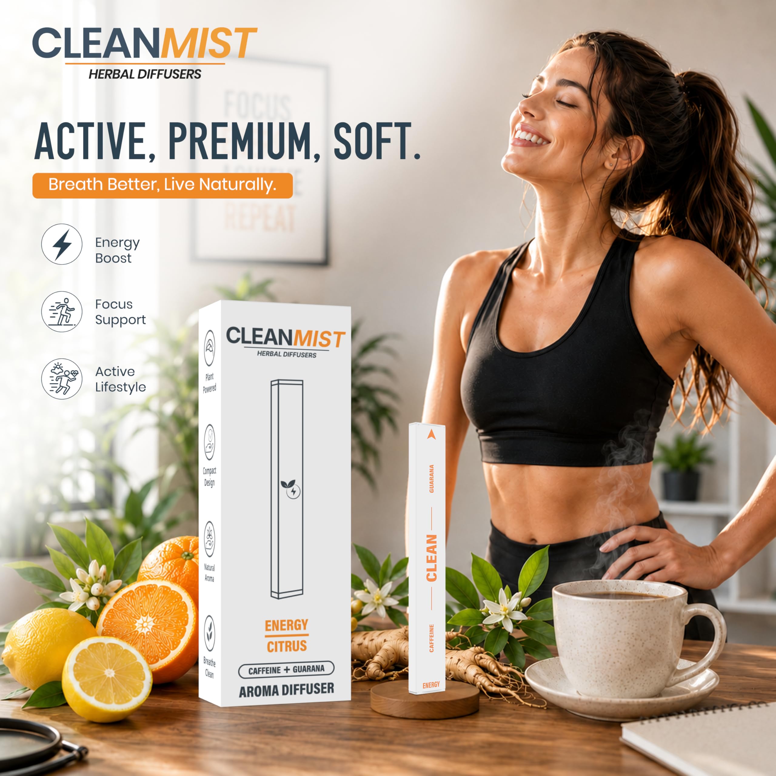 The Clean Mist primer plano de textura de silicona, agarre cómodo y duradero