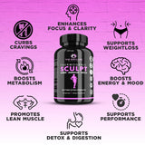 THE ENCLARE NUTRITION persona tomando Sculpt antes del ejercicio para energía