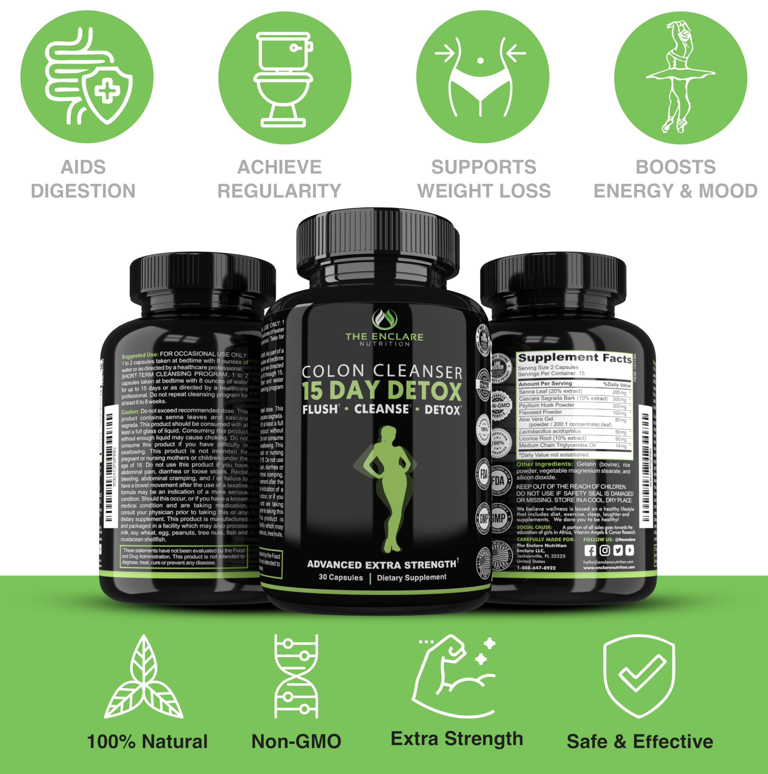 THE ENCLARE NUTRITION polvo de fibra cercano para visualizar textura