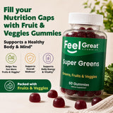 The Feel Great Vitamin Company textura de gominolas cerca, aspecto suave y apetecible