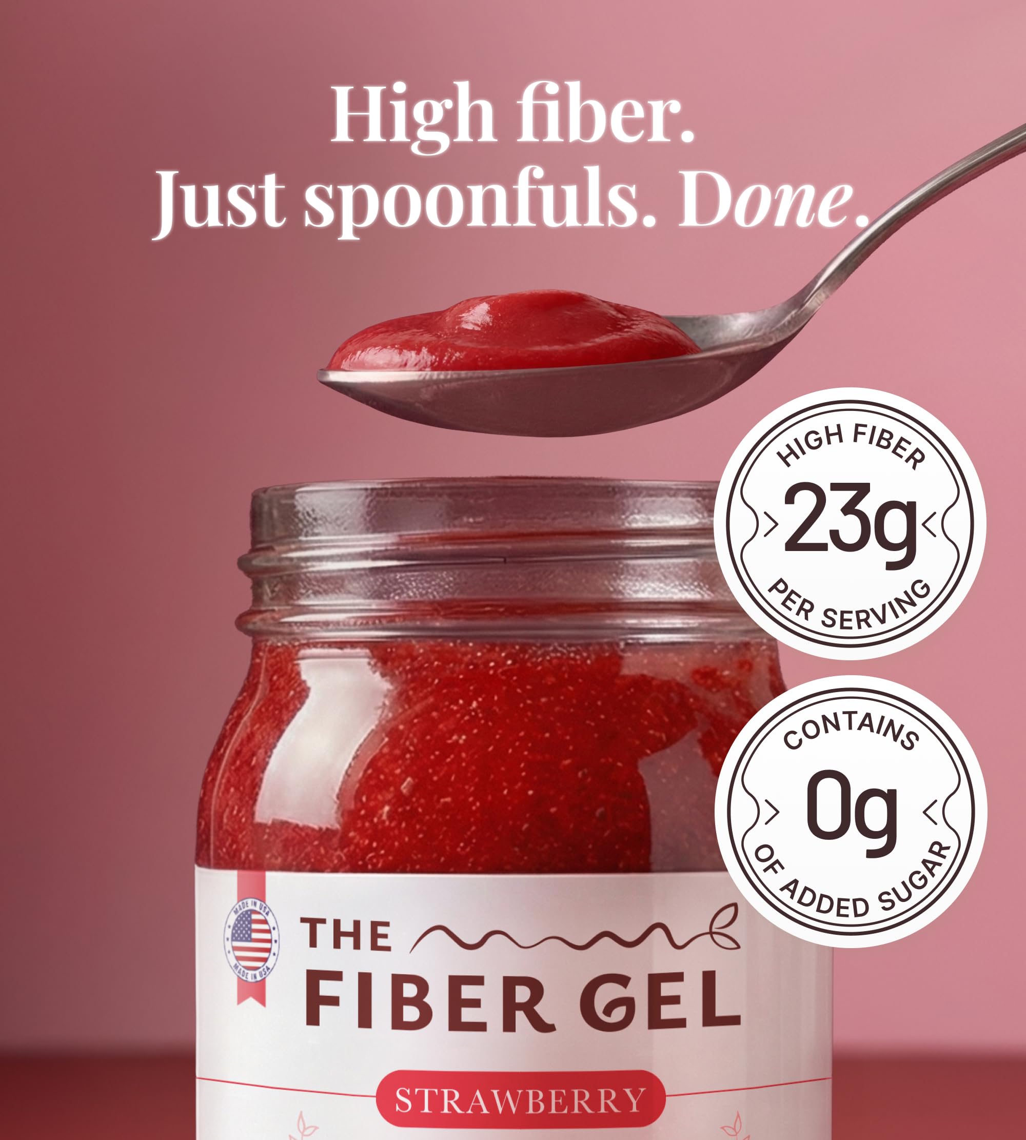 The Fiber Gel cucharada lista para comer, conveniencia inmediata