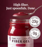 The Fiber Gel etiqueta con ingredientes limpios y sin azúcares añadidos