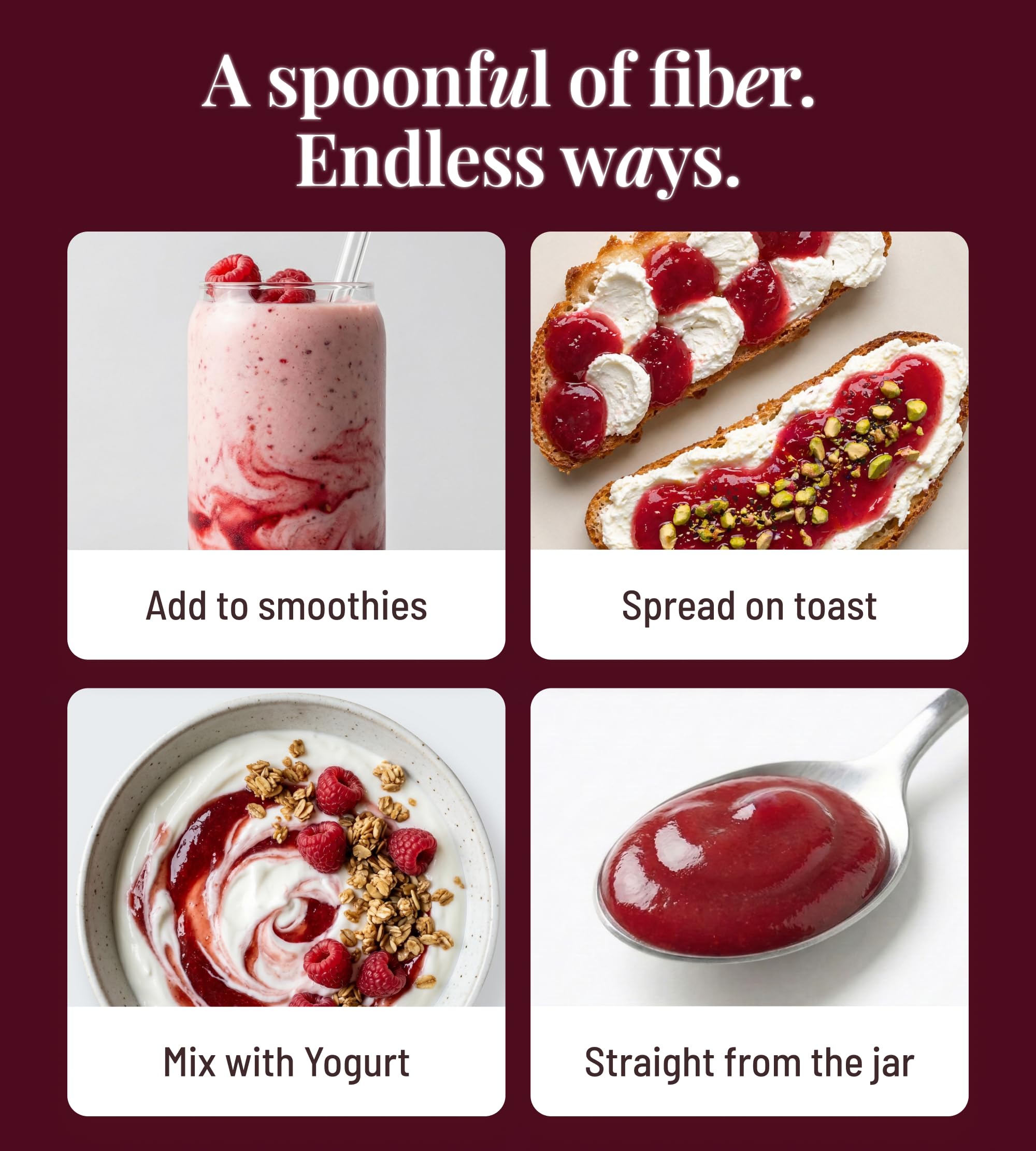 The Fiber Gel en desayuno, mostrando integración fácil en la rutina
