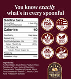 The Fiber Gel ingredientes naturales: psyllium e inulina frescos