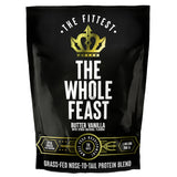 The Fittest paquete frontal mostrando diseño y sabor butter vanilla para elegir