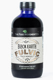 THE FOOD MOVEMENT CO. botella frontal del suplemento Black Earth, diseño claro y profesional