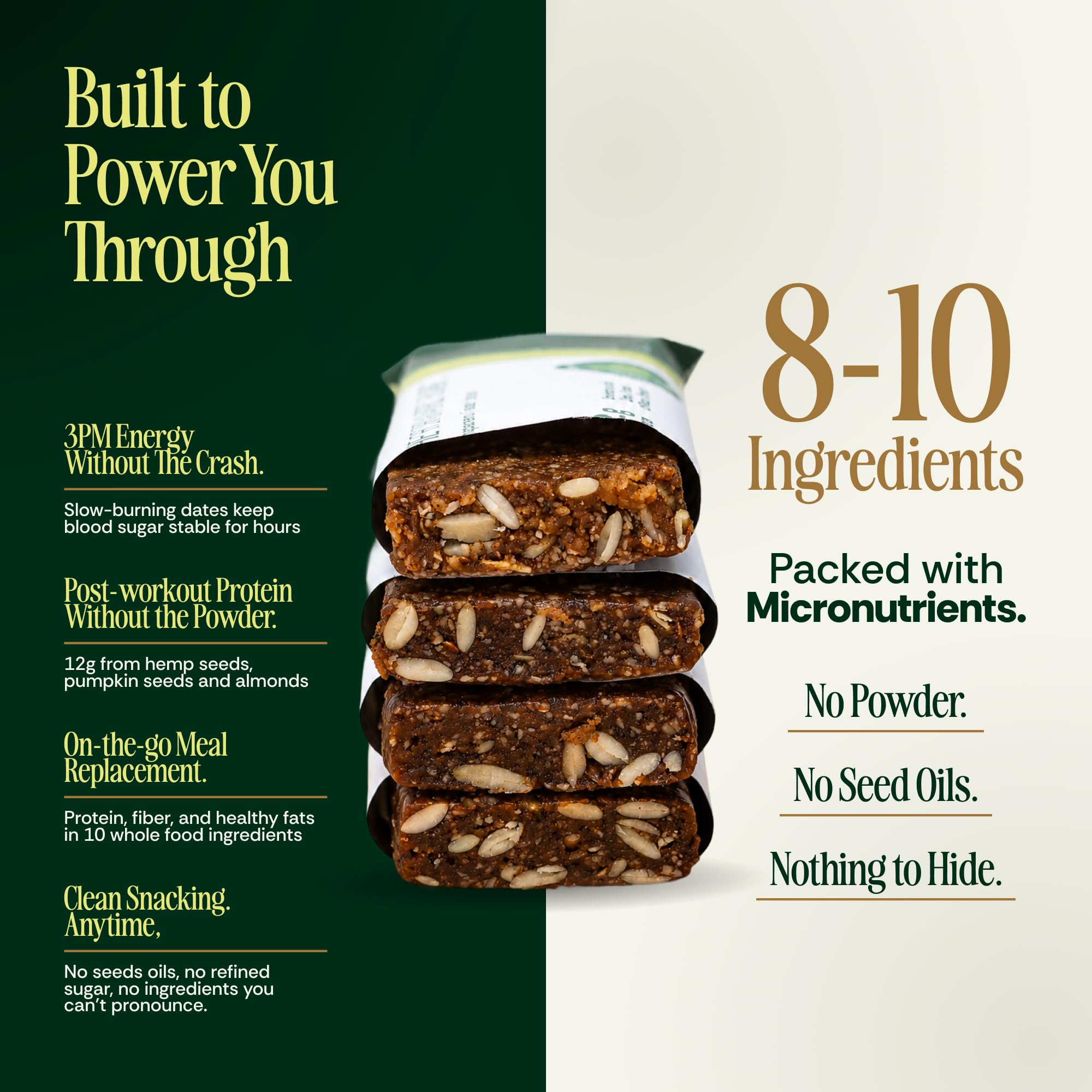The Forward Bar barra abierta sabor chips de chocolate aportando proteína vegetal