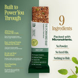 The Forward Bar ingredientes secos (semillas y dátiles) que enfatizan naturalidad