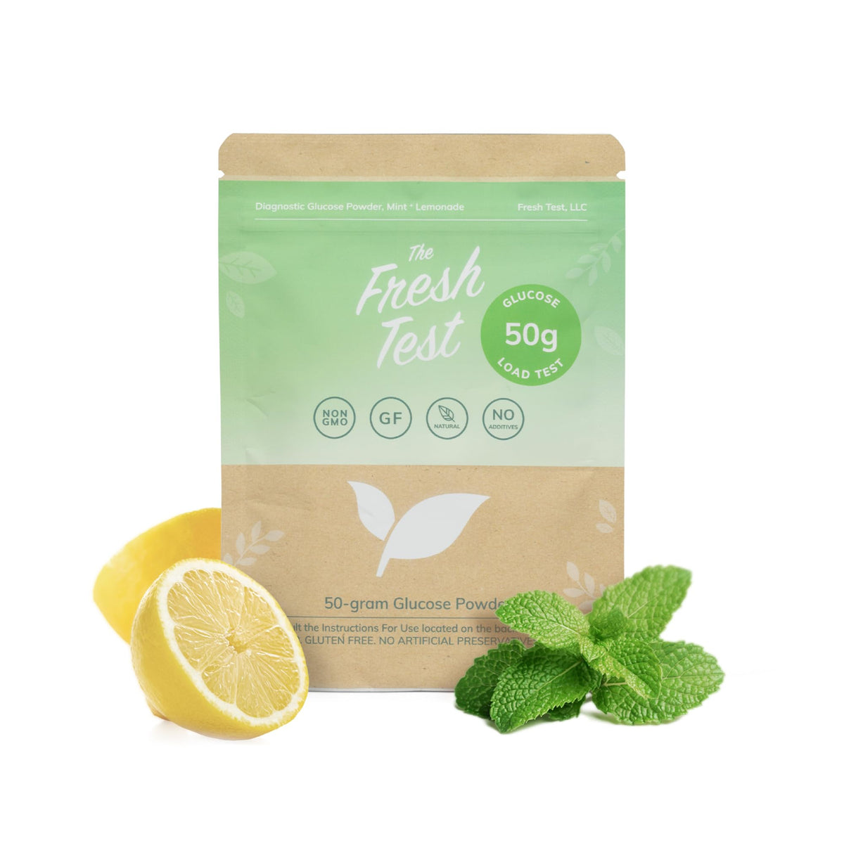 The Fresh Test vista frontal del empaque, identifica producto y beneficios