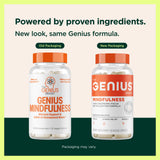 The Genius Brand etiqueta con información de ingredientes y seguridad