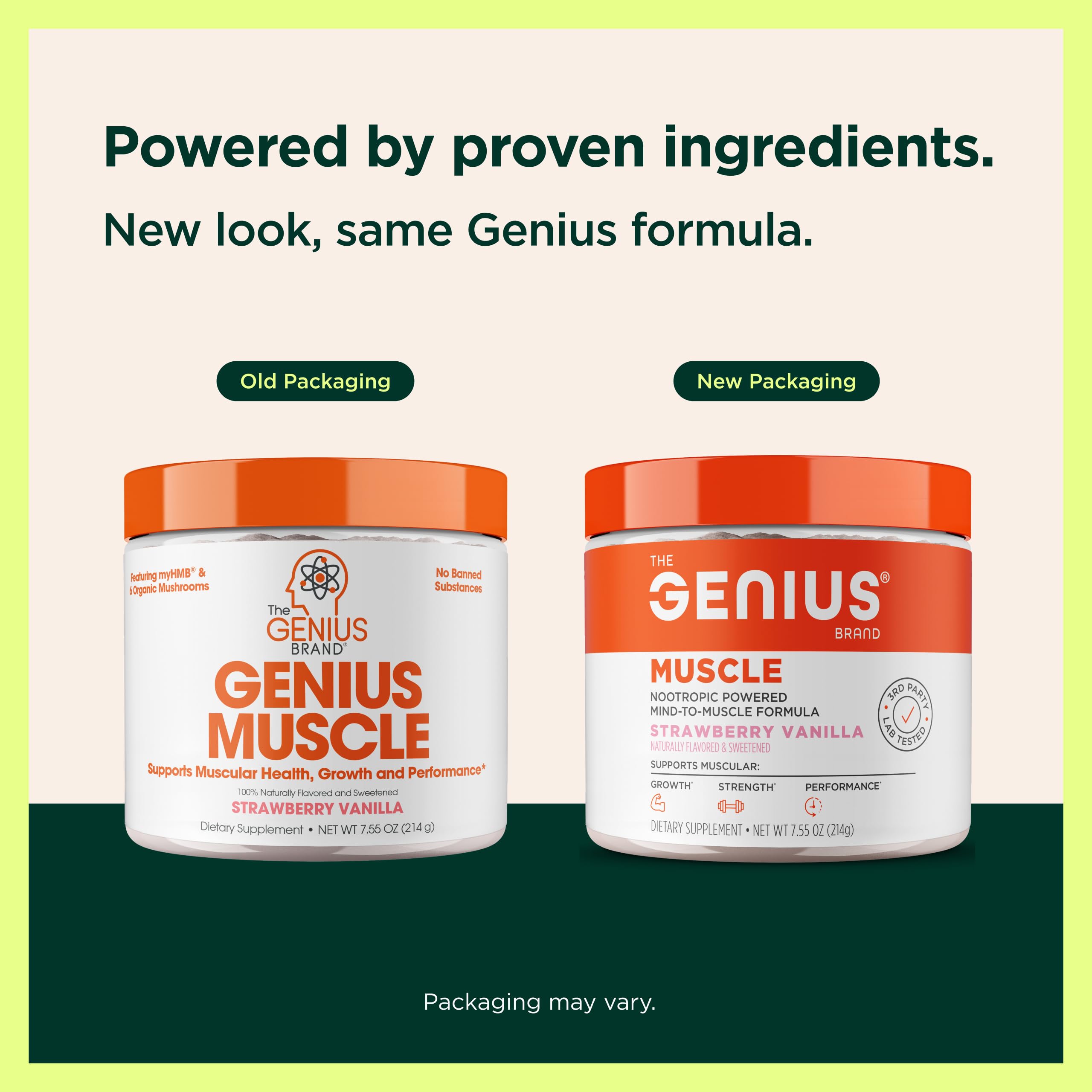 The Genius Brand etiqueta de ingredientes transparente favorece confianza