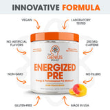 The Genius Brand bebida Sour Peach Rings en vaso mostrando sabor afrutado y refrescante