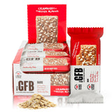 The GFB paquete frontal mostrando barras listas para llevar y conveniencia