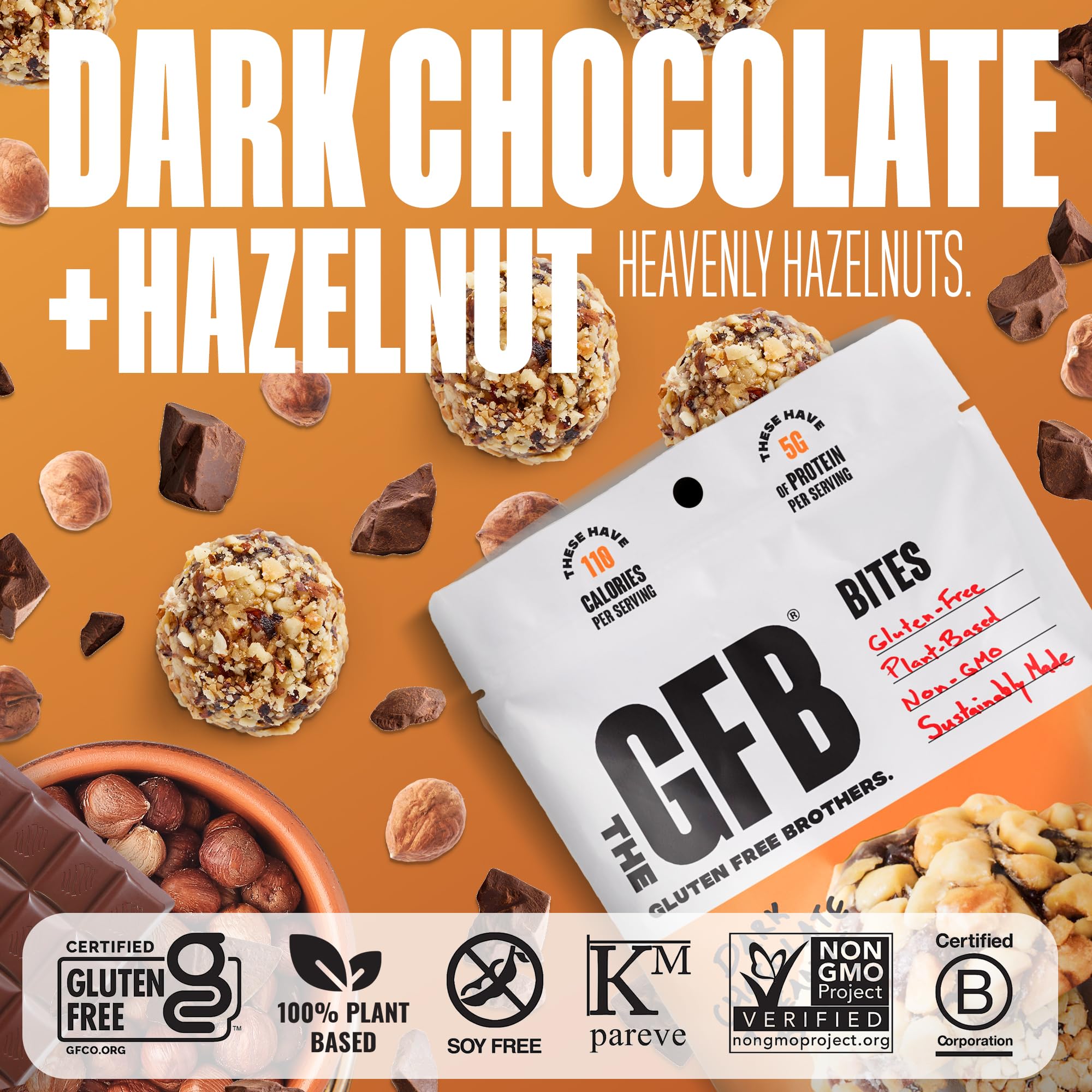 The GFB bocado en mano listo para viaje, snack práctico y reseñable
