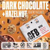 The GFB bocado en mano listo para viaje, snack práctico y reseñable