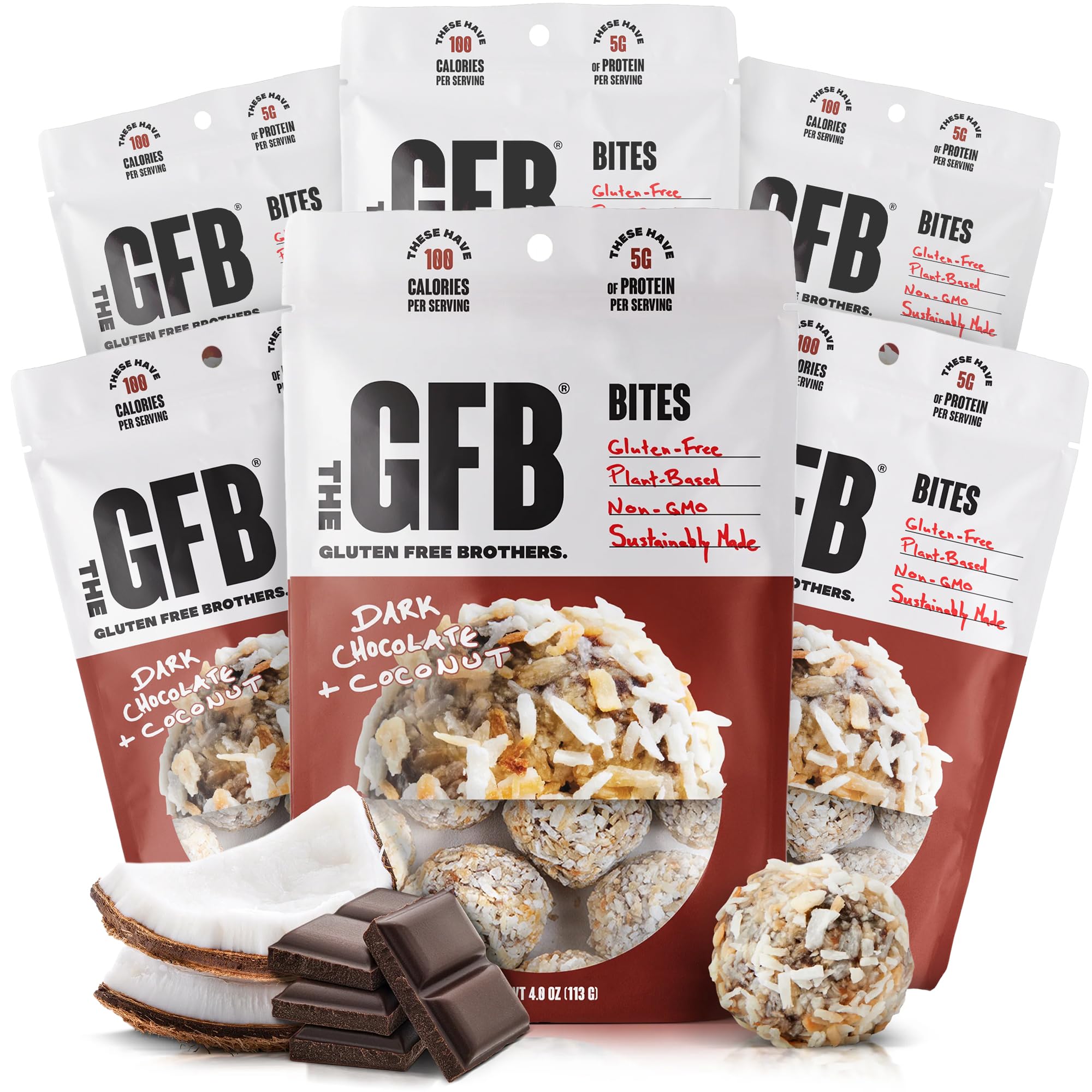 The GFB bolsa frente Dark Chocolate Coconut con diseño claro y beneficio práctico