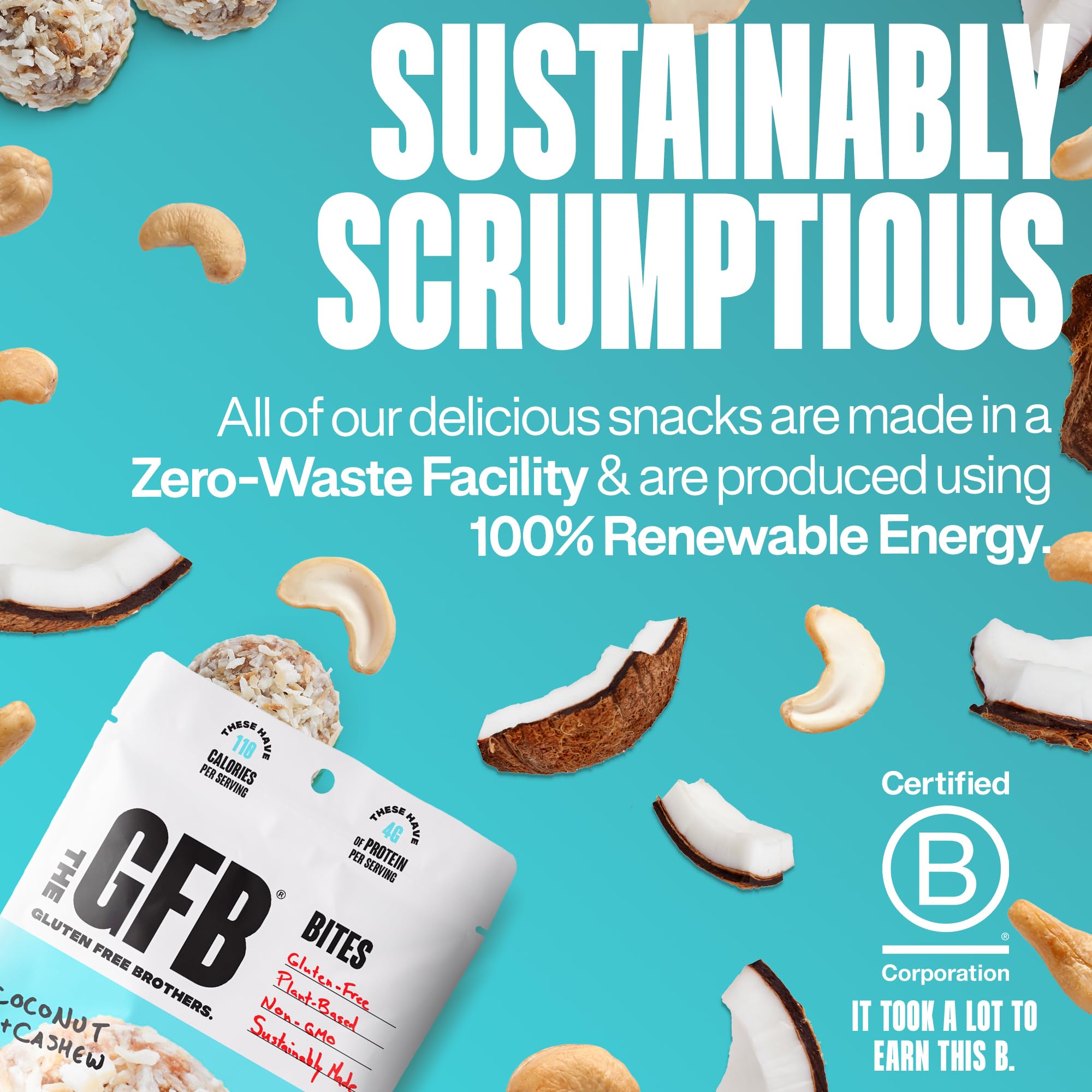 The GFB bolsa resellable abierta demostrando frescura y comodidad