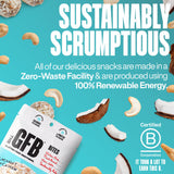The GFB bolsa resellable abierta demostrando frescura y comodidad