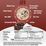 The GFB primer plano de la textura con trozos de coco y cacao, atractivo y sabroso