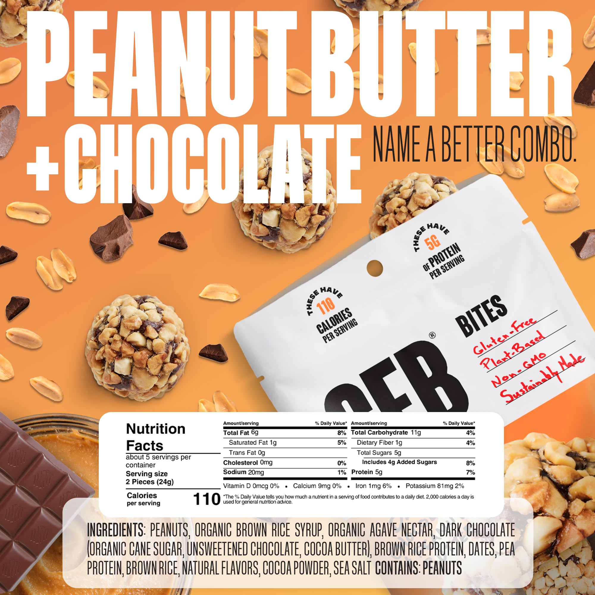The GFB primer plano de la textura masticable de las protein bites, atractivo sensorial