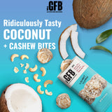 The GFB empaque con sellos de certificación B Corp y gluten free visibles