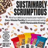 The GFB etiqueta con certificaciones gluten free y non-GMO visibles