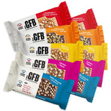 The GFB paquete frente mostrando las diez barras, práctico para llevar