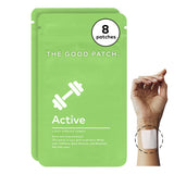 The Good Patch frontal del empaque mostrando 8 parches y beneficios claros