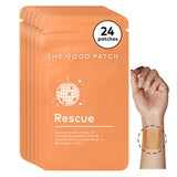 The Good Patch embalaje frontal mostrando caja de 24 parches y beneficio práctico