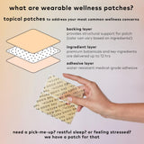 The Good Patch parche junto a monedas para comparar tamaño práctico