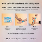 The Good Patch parche comparado con mano para mostrar tamaño