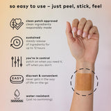 The Good Patch textura adhesiva del parche confort prolongado