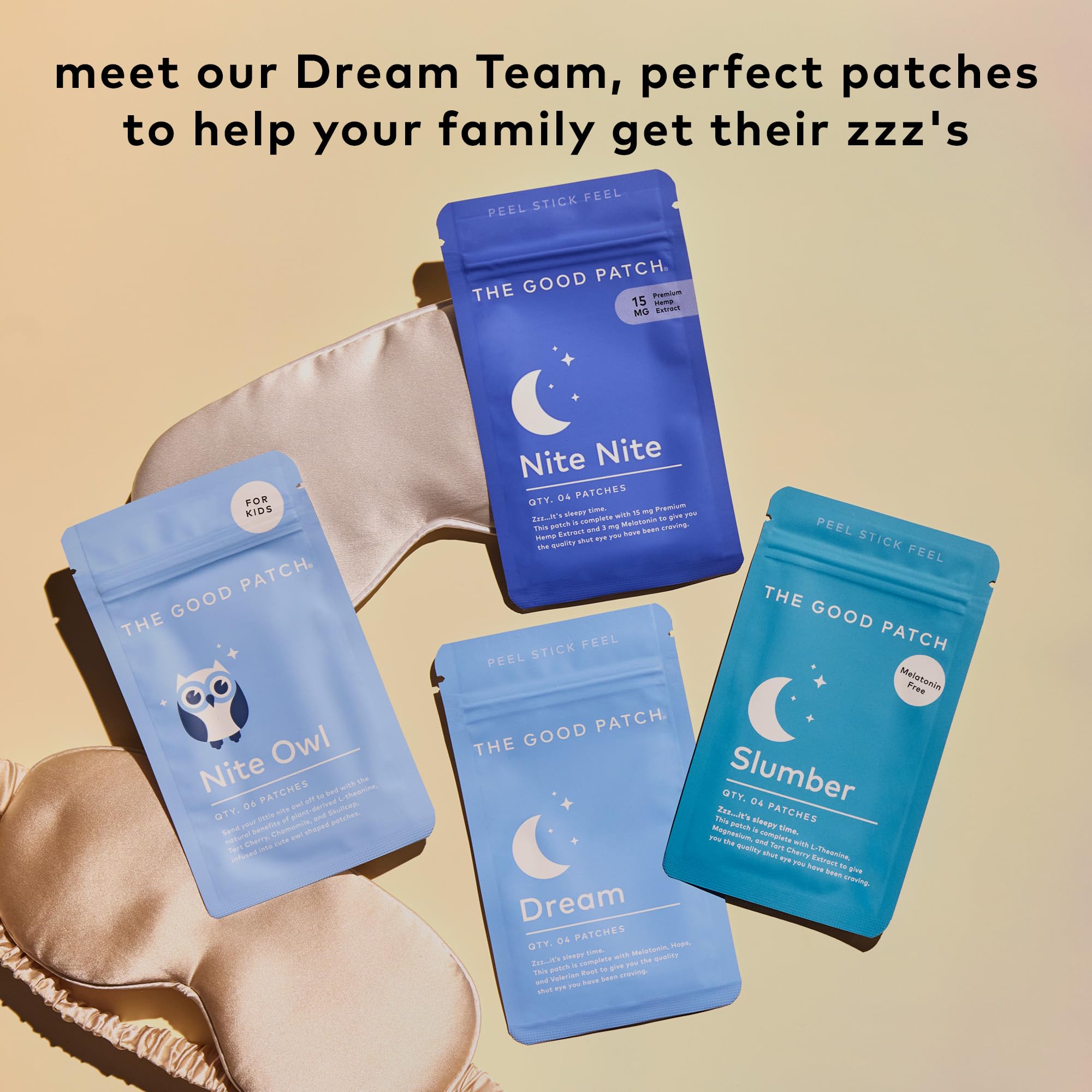 The Good Patch parche en ambiente de dormitorio, apoya rutina relajante