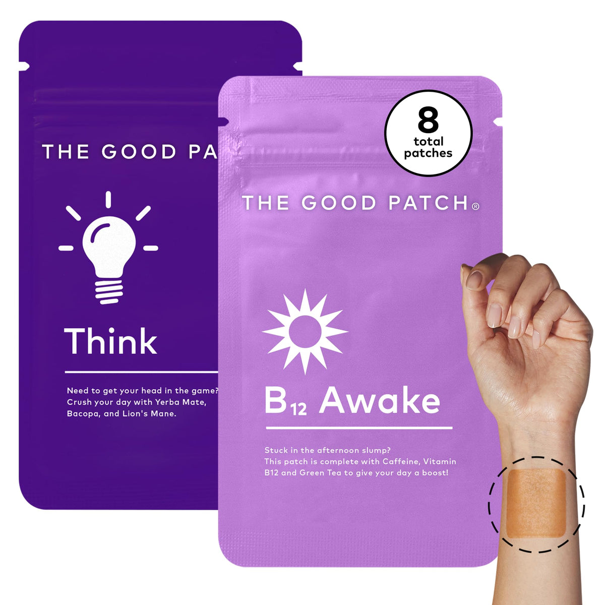 The Good Patch paquete frontal mostrando el Weekday Hustle Duo para uso diario