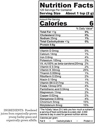 THE HALLELUJAH DIET BarleyMax añadido a batido matutino, aporta nutrientes vegetales