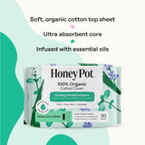 The Honey Pot Company alas y adhesivo en primer plano para ajuste seguro