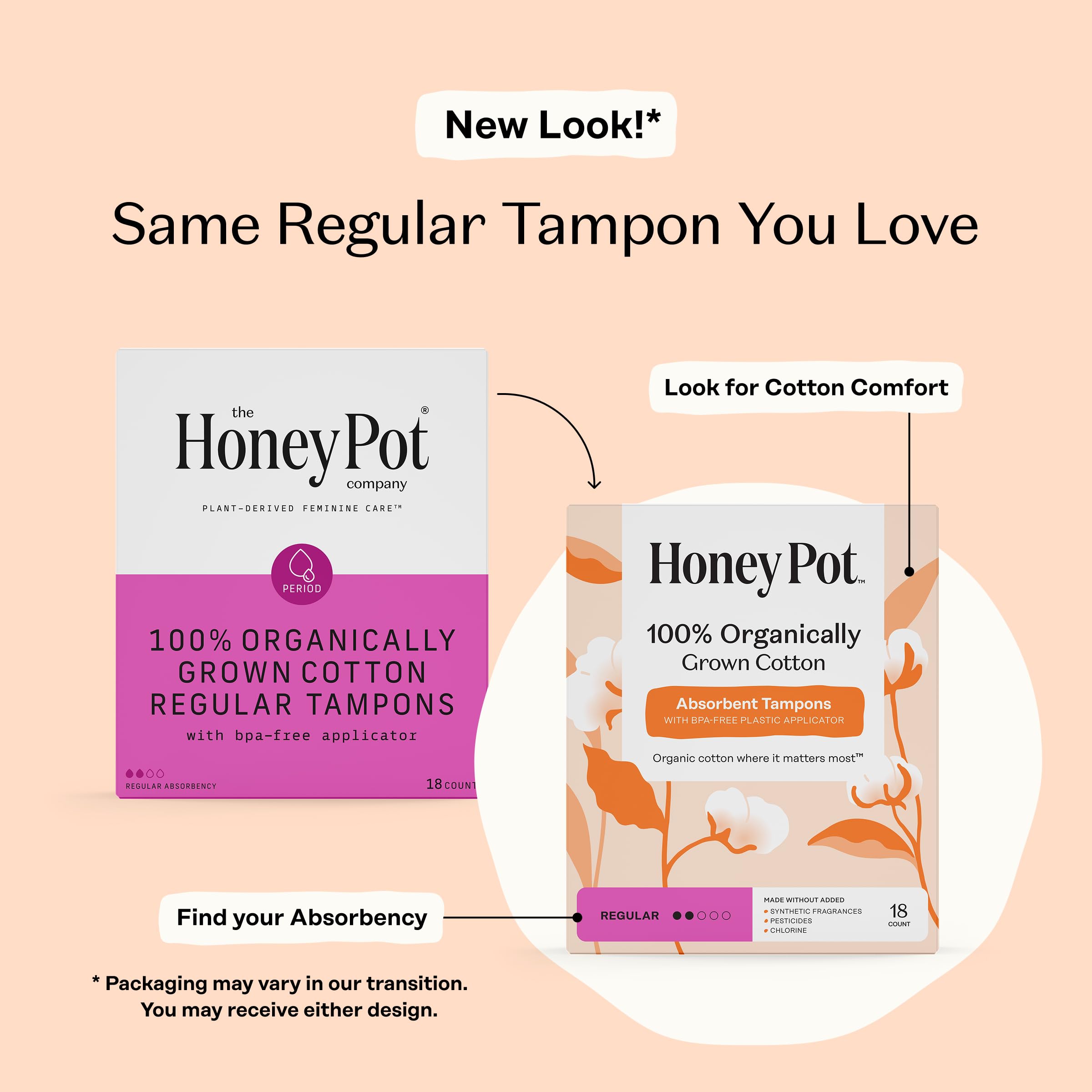 The Honey Pot Company detalle del aplicador bioplástico para inserción más fácil