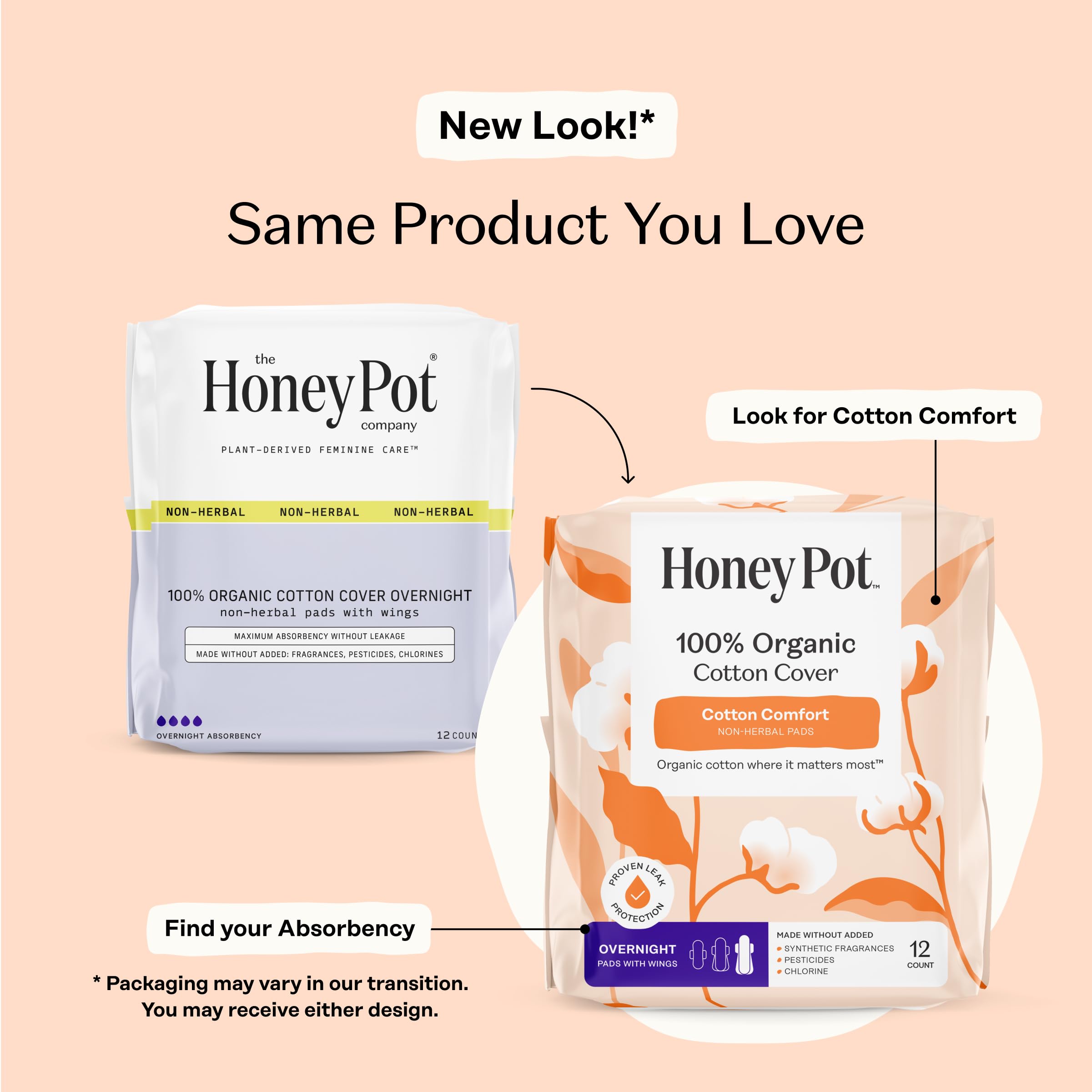 The Honey Pot Company detalle de almohadilla y textura que ofrece confort