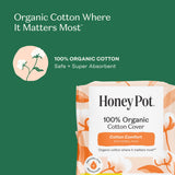 The Honey Pot Company corte del núcleo ultraabsorbente que retiene más fluido