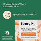 The Honey Pot Company tampón dentro de una bolsa personal, discreción portátil
